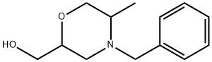 (4-benzyl-5-methylmorpholin-2-yl)methanol 结构式