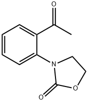 2-Oxazolidinone, 3-(2-acetylphenyl)- Structure