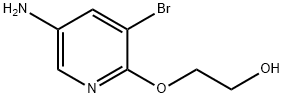 2-((5-氨基-3-溴吡啶-2-基)氧基)乙醇, 1536876-83-1, 结构式