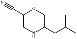 2-Morpholinecarbonitrile, 5-(2-methylpropyl)- Structure