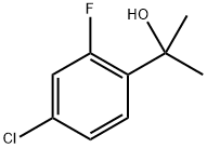 Benzenemethanol, 4-chloro-2-fluoro-α,α-dimethyl- Structure