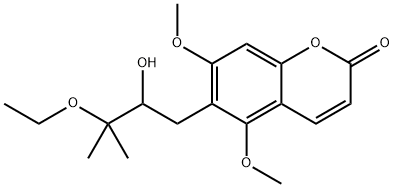 Toddalolactone 3′-O-ethyl ether Structure