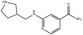 4-Pyridinecarboxamide, 2-[(3-pyrrolidinylmethyl)amino]- 结构式