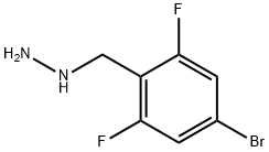 Hydrazine, [(4-bromo-2,6-difluorophenyl)methyl]- Struktur