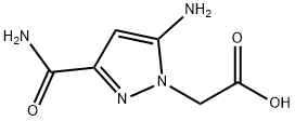 5-amino-3-(aminocarbonyl)-1H-pyrazol-1-yl]acetic acid Structure