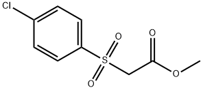 Acetic acid, 2-[(4-chlorophenyl)sulfonyl]-, methyl ester Structure