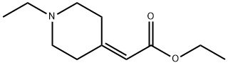 Acetic acid, 2-(1-ethyl-4-piperidinylidene)-, ethyl ester Struktur