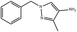 1H-Pyrazol-4-amine, 3-methyl-1-(phenylmethyl)- Struktur