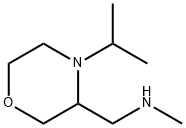 3-Morpholinemethanamine, N-methyl-4-(1-methylethyl)- Structure