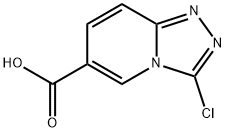 3-chloro-[1,2,4]triazolo[4,3-a]pyridine-6-carboxylic acid Struktur