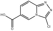 3-chloro-[1,2,4]triazolo[4,3-a]pyridine-6-carboxylic acid 化学構造式