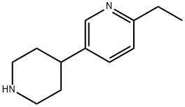 Pyridine, 2-ethyl-5-(4-piperidinyl)- Structure