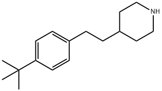Piperidine, 4-[2-[4-(1,1-dimethylethyl)phenyl]ethyl]- Structure