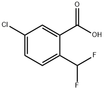 5-chloro-2-(difluoromethyl)benzoic acid Structure