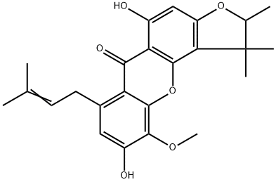 Caloxanthone B Structure