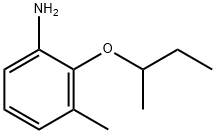 Benzenamine, 3-methyl-2-(1-methylpropoxy)- Structure
