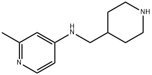 4-Pyridinamine, 2-methyl-N-(4-piperidinylmethyl)-,1553944-90-3,结构式