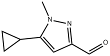 5-cyclopropyl-1-methyl-1H-pyrazole-3-carbaldehyde Structure