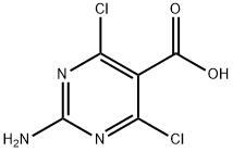 2-amino-4,6-dichloro-pyrimidine-5-carboxylic acid 结构式