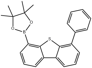 (6-苯基二苯并[B,D] 噻吩- 4-基)硼酸频哪 醇酯 结构式
