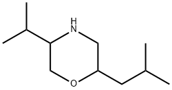 Morpholine,5-(1-methylethyl)-2-(2-methylpropyl)- Structure