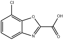 2-Benzoxazolecarboxylic acid, 7-chloro-,1557475-45-2,结构式