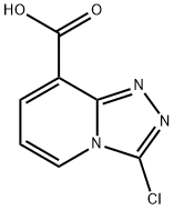 3-chloro-[1,2,4]triazolo[4,3-a]pyridine-8-carboxylic acid 化学構造式