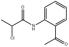 Propanamide, N-(2-acetylphenyl)-2-chloro- Structure