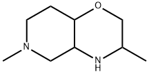 2H-Pyrido[4,3-b]-1,4-oxazine, octahydro-3,6-dimethyl- Structure