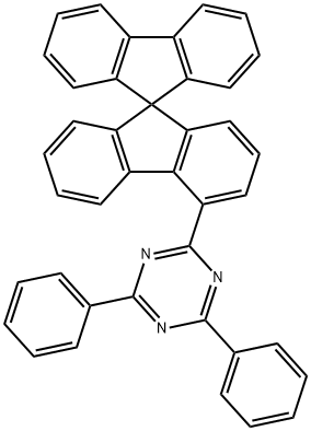 2-(9,9'-螺双[芴]-4-基)-4,6-二苯基-1,3,5-三嗪 结构式