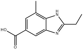 1H-Benzimidazole-5-carboxylic acid, 2-ethyl-7-methyl- Structure