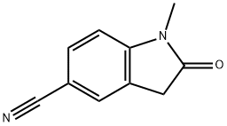 1-Methyl-2-oxo-2,3-dihydro-1H-indole-5-carbonitrile Structure