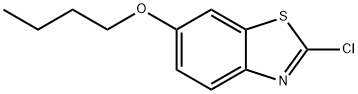 Benzothiazole, 6-butoxy-2-chloro- Structure