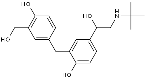 Salbutamol Related Compound 1 Structure