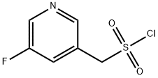 3-Pyridinemethanesulfonyl chloride, 5-fluoro- 结构式