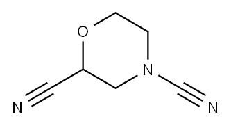 2,4-Morpholinedicarbonitrile Structure