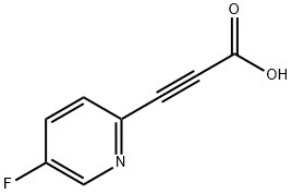 3-(5-氟吡啶-2-基)丙炔酸 结构式