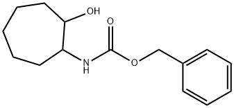 (2-羟基-环庚基)-氨基甲酸苄酯 结构式