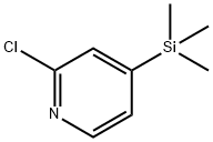 Pyridine, 2-chloro-4-(trimethylsilyl)- Structure