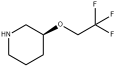 Piperidine, 3-(2,2,2-trifluoroethoxy)-, (3S)-,1567937-62-5,结构式