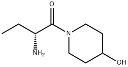 1-Butanone, 2-amino-1-(4-hydroxy-1-piperidinyl)-, (2R)-,1568207-45-3,结构式