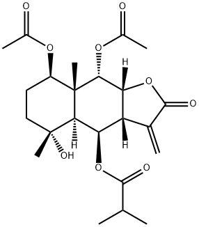 6-O-イソブチリルトリロボリド 化学構造式