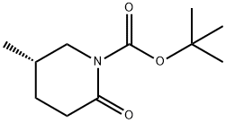 (S)-5-甲基-2-氧代哌啶-1-羧酸叔丁酯, 1572246-00-4, 结构式