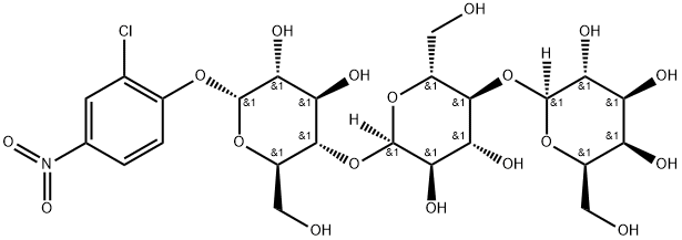 2-Chloro-4-nitrophenyl 4-O-b-D-galactopyranosylmaltoside Struktur