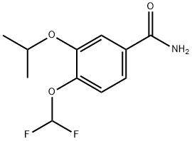 4-(二氟甲氧基)-3-异丙氧基苯甲酰胺, 1574285-91-8, 结构式
