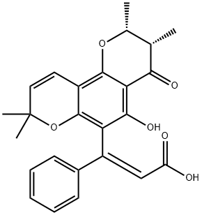 ISOCALOPHYLLICACID 结构式