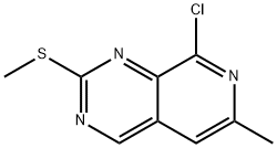 8-氯-6-甲基-2-(甲硫基)吡啶并[3,4-D]嘧啶,1578246-23-7,结构式