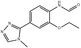 N-(2-ethoxy-4-(4-methyl-4H-1,2,4-triazol-3-yl)phenyl)formamide 结构式