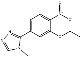 3-(3-ethoxy-4-nitrophenyl)-4-methyl-4H-1,2,4-triazole Struktur