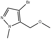 4-bromo-5-(methoxymethyl)-1-methyl-1H-pyrazole Struktur